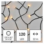 LED vianočná reťaz, 12 m, vonkajšia aj vnútorná, vintage 8592920104330