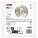 LED vianočná sklenená guľa - zlatá, 15 cm, 3x AA, vnútorná, teplá biela, časovač 8592920148174