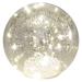 LED vianočná sklenená guľa - zlatá, 15 cm, 3x AA, vnútorná, teplá biela, časovač 8592920148174