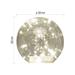 LED vianočná sklenená guľa - zlatá, 15 cm, 3x AA, vnútorná, teplá biela, časovač 8592920148174