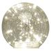 LED vianočná sklenená guľa - zlatá, 15 cm, 3x AA, vnútorná, teplá biela, časovač 8592920148174