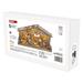 LED vianočný betlehem drevený, 19 cm, 3x AA, vnútorný, teplá biela, časovač 8592920098080