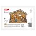 LED vianočný betlehem drevený, 19 cm, 3x AA, vnútorný, teplá biela, časovač 8592920098080