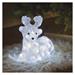 LED vianočný jelenček, 27 cm, vonkajší aj vnútorný, studená biela, časovač 8592920093948