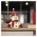 LED vianočný snehuliak svietiaci, 25 cm, 3x AA, vnútorná, teplá biela 8592920122020