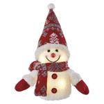 LED vianočný snehuliak svietiaci, 25 cm, 3x AA, vnútorná, teplá biela 8592920122020