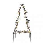 LED vianočný stromček kovový, 50 cm, vonkajší aj vnútorný, teplá biela 8592920098905