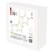 LED vianočný záves – 7 hviezd, 67x125 cm, vonkajší aj vnútorný, teplá biela 8592920121948