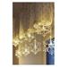 LED vianočný záves – snehové vločky, 84 cm, vnútorný, teplá biela 8592920104453
