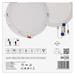 LED vstavané svietidlo NEXXO, kruhové, biely, 24W, neutrálna biela 8592920108529