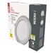 LED vstavané svietidlo NEXXO, kruhové, strieborné, 12W, CCT 8592920108581