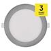 LED vstavané svietidlo NEXXO, kruhové, strieborné, 12W, CCT 8592920108581