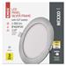 LED vstavané svietidlo NEXXO, kruhové, strieborné, 12W, CCT 8592920108581