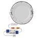 LED vstavané svietidlo NEXXO, kruhové, strieborné, 12W, CCT 8592920108581