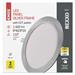 LED vstavané svietidlo NEXXO, kruhové, strieborné, 18W, CCT 8592920108611