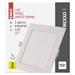 LED vstavané svietidlo NEXXO, štvorec, biely, 18W, neutrálna biela 8592920108918