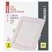 LED vstavané svietidlo NEXXO, štvorec, biely, 18W, teplá biela 8592920108871