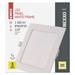 LED vstavané svietidlo NEXXO, štvorec, biely, 18W, teplá biela 8592920108871
