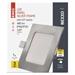 LED vstavané svietidlo NEXXO, štvorec, strieborné, 7W, CCT 8592920109021