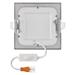 LED vstavané svietidlo NEXXO, štvorec, strieborné, 7W, CCT 8592920109021
