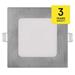 LED vstavané svietidlo NEXXO, štvorec, strieborné, 7W, CCT 8592920109021