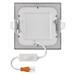 LED vstavané svietidlo NEXXO, štvorec, strieborné, 7W, CCT 8592920109021