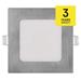 LED vstavané svietidlo NEXXO, štvorec, strieborné, 7W, CCT 8592920109021