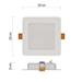 LED vstavané svietidlo RUBIC, štvorcové, biely, 9W, neutrálna biela 8592920108642