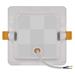 LED vstavané svietidlo RUBIC, štvorcové, biely, 9W, neutrálna biela 8592920108642