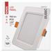 LED vstavané svietidlo RUBIC, štvorcové, biely, 9W, neutrálna biela 8592920108642