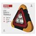 LED výstražný trojuholník, dobíjateľný, COB LED + červená LED 8592920150276