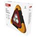 LED výstražný trojuholník, dobíjateľný, COB LED + červená LED 8592920150276