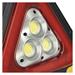 LED výstražný trojuholník, dobíjateľný, COB LED + červená LED 8592920150276