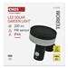 LED záhradné solárne nástenné svietidlo TERION, senzor súmraku, 12,5 x 14,7 x 14,2 cm ZGJ044S