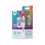 LED žárovka Forever E14 C37 RGB 5W s dálkovým ovládáním bílá RTV003565