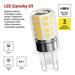 LED žiarovka Classic JC / G9 / 4,2 W (40 W) / 470 lm / Neutrálna biela / 2 ks 8592920151860
