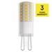 LED žiarovka Classic JC / G9 / 4,9 W (60 W) / 806 lm / Teplá biela 8592920150689