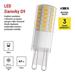 LED žiarovka Classic JC / G9 / 4,9 W (60W) / 806 lm / Neutrálna biela 8592920150719