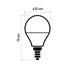 LED žiarovka Classic Mini Globe 6W E14 teplá biela 8592920072349