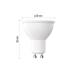LED žiarovka Classic MR16 / GU10 / 7 W (60 W) / 800 lm / neutrálna biela / stmievateľné