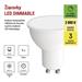 LED žiarovka Classic MR16 / GU10 / 7 W (60 W) / 800 lm / teplá biela / stmievateľná