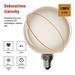 LED žiarovka DECO G130SRA / E27 / 4 W (22 W) / 220 lm / flame 8592920148716