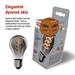 LED žiarovka DECO SMOKED A60 / E27 / 4,5 W (19 W) / 180 lm / flame