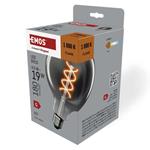 LED žiarovka DECO SMOKED G125 / E27 / 4,5 W (19 W) / 180 lm / flame 8592920149089
