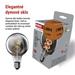 LED žiarovka DECO SMOKED G95 / E27 / 4,5 W (19 W) / 180 lm / flame 8592920149065