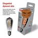 LED žiarovka DECO SMOKED ST64 / E27 / 4,5 W (19 W) / 180 lm / flame 8592920149034