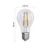 LED žiarovka Filament A60 8,5W E27 teplá biela, stmievateľná