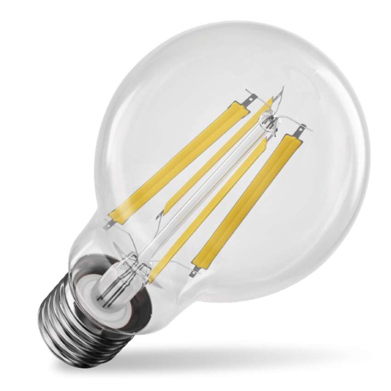 LED žiarovka Filament A60/ E27 / 11 W (100 W) / 1 521 lm / teplá biela / stmievateľné