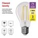LED žiarovka Filament A60 / E27 / 11W (100W) / 1521 lm / teplá biela