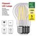 LED žiarovka Filament A60 / E27 / 5 W (75 W) / 1 060 lm / teplá biela 8592920120712